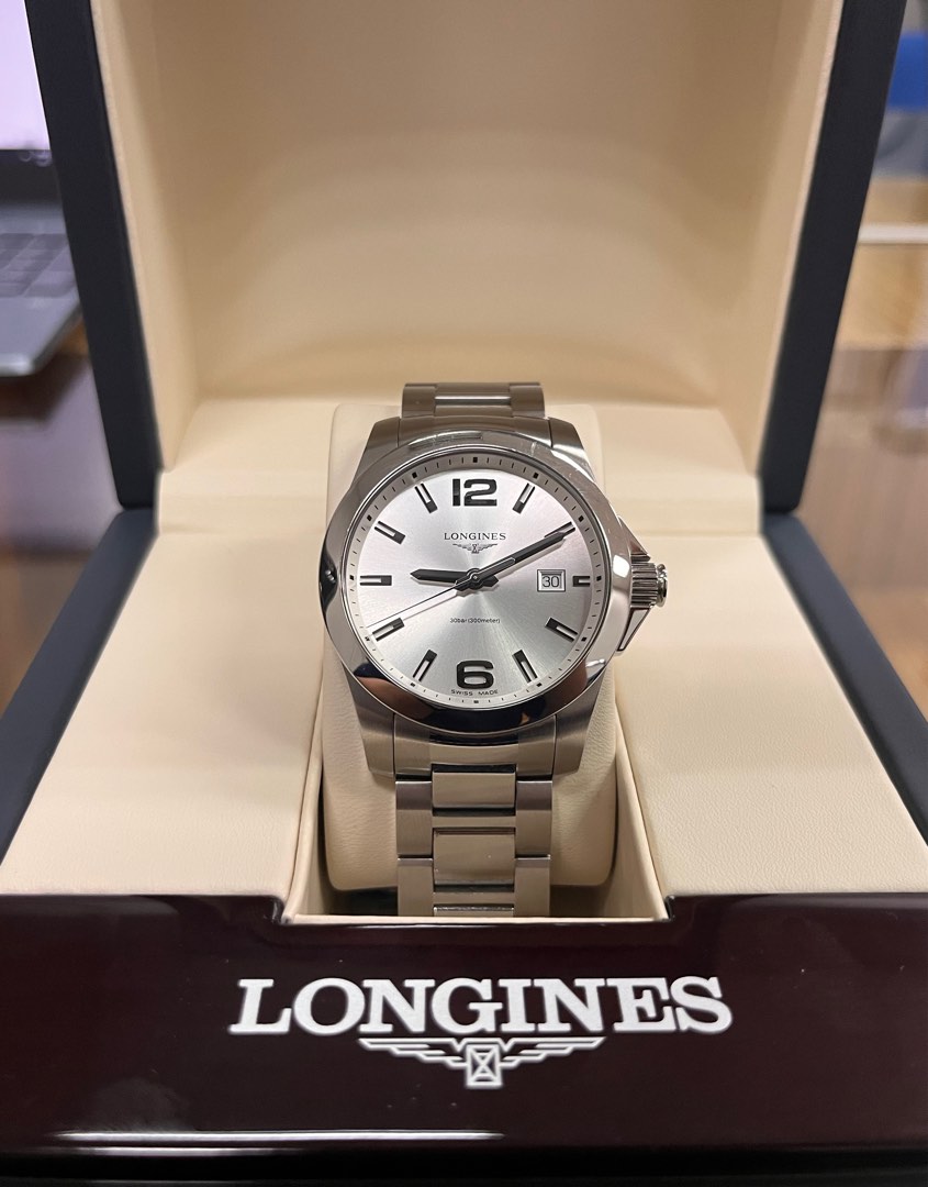 Longines Conquest white dial 41mm Year2023 Men s Fashion