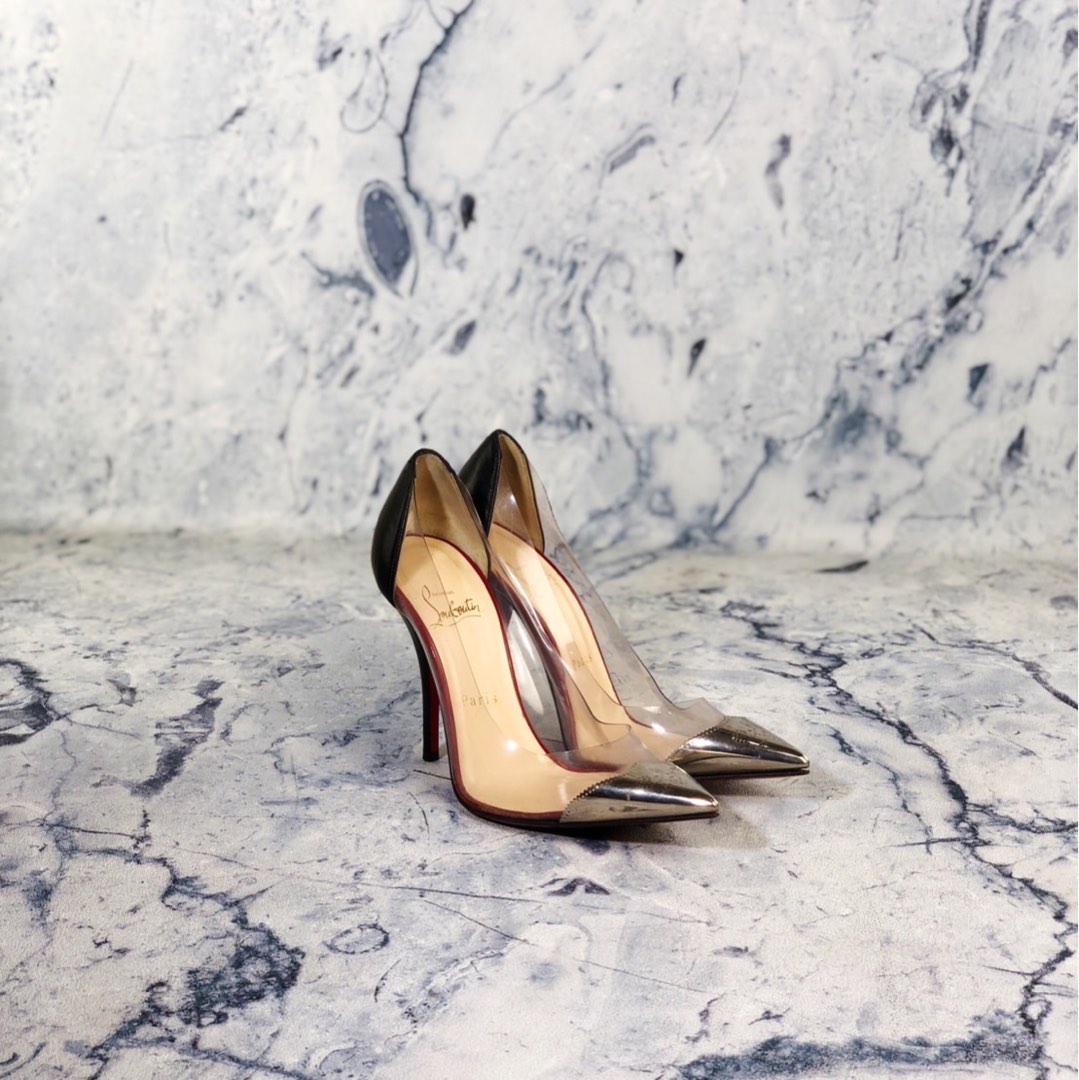 Louboutin transparent heels store