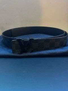 Louis Vuitton Blue Marine Epi Leather LV Initials Belt 90CM Louis Vuitton