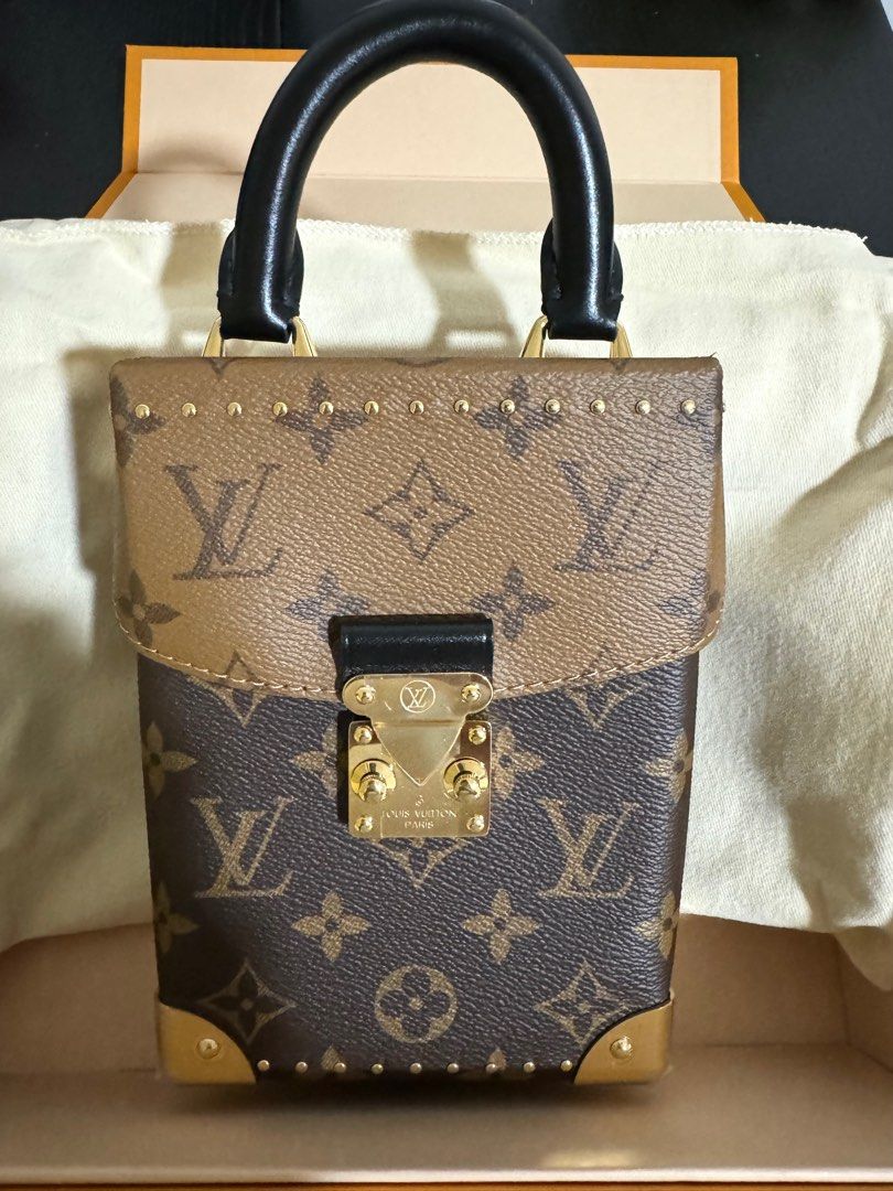 LV REVERSED MONOGRAM CAMERA BOX CROSSBODY BAG, Luxury, Bags & Wallets on  Carousell
