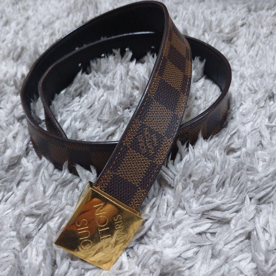 Unboxing Louis Vuitton Monogram style canvas belt with Gold Buckle 