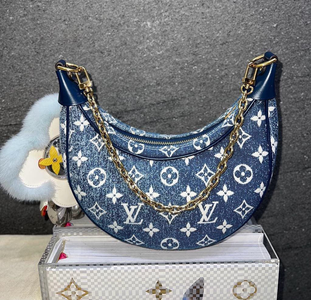 Louis Vuitton Loop Handbag Monogram Jacquard Denim - ShopStyle Shoulder Bags