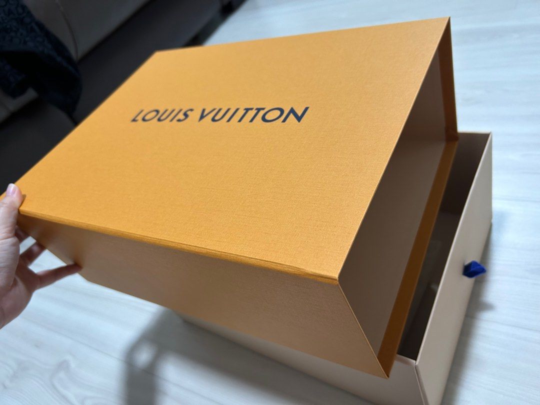 Preloved authentic Louis vuitton Lv black shoe box, Luxury, Accessories on  Carousell