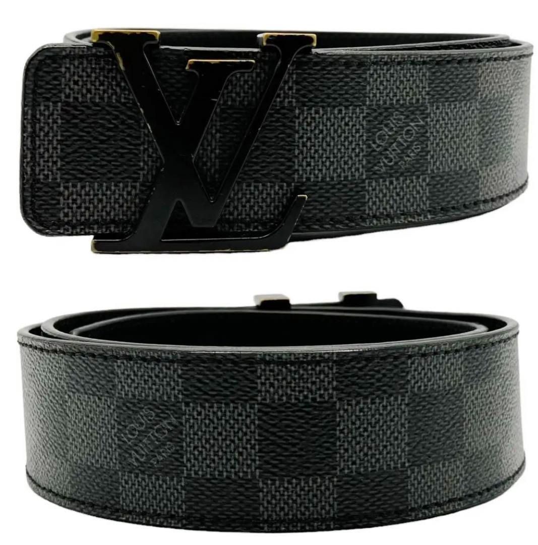 Louis Vuitton Damier Graphite Canvas LV Initials Belt Size 85/34 - Yoogi's  Closet