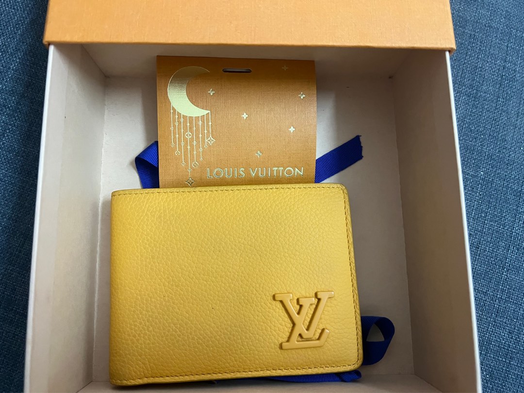 LV EPI LONG WALLET YELLOW, Luxury, Bags & Wallets on Carousell