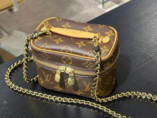 LV Nano Speedy Jacquard Denim Crossbody Bag, Luxury, Bags & Wallets on  Carousell