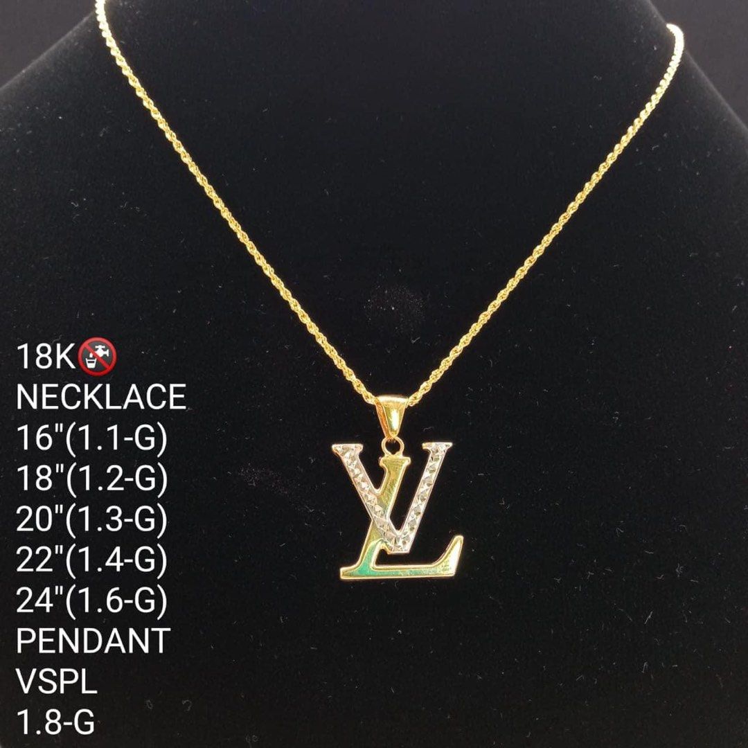 LV Pendant Necklace Women s Fashion Jewelry Organizers