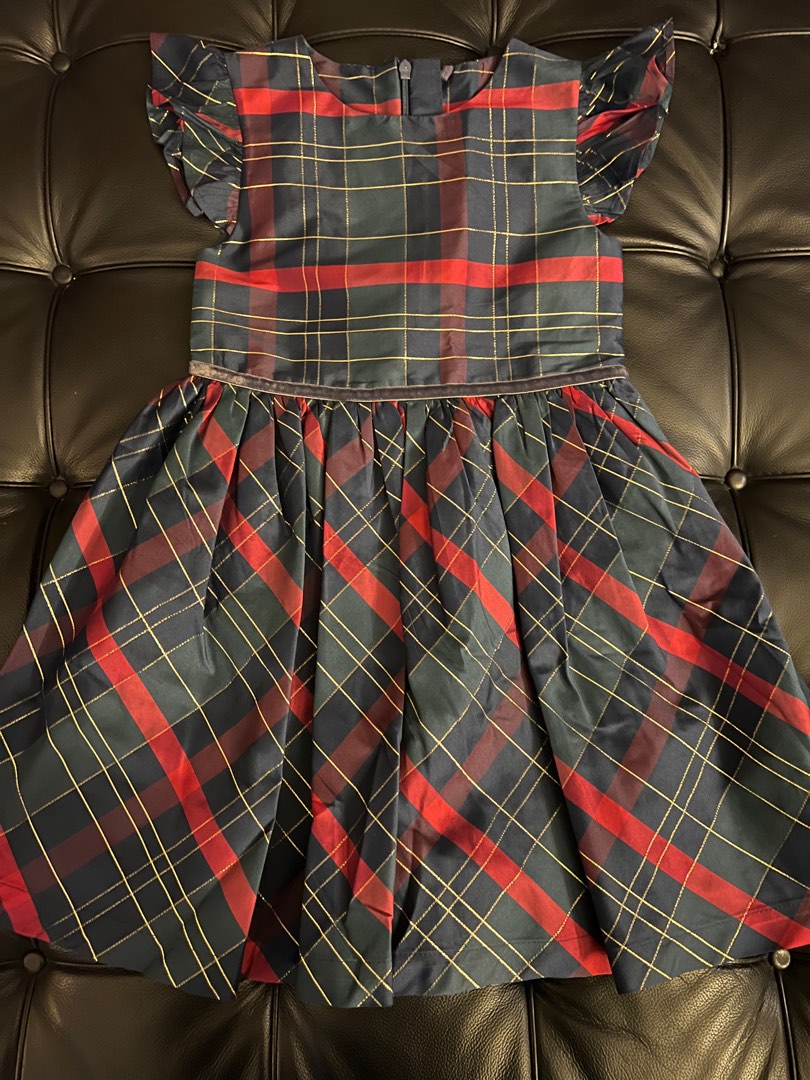 Marks Spencer Girls Checked Dress 5 6 Babies Kids Babies