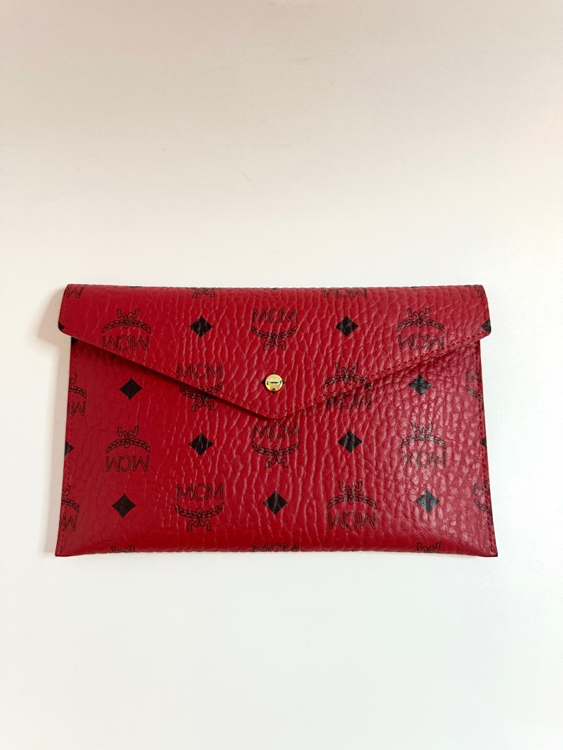 MCM small leather pouch, Women's Fashion, Bags & Wallets, Purses