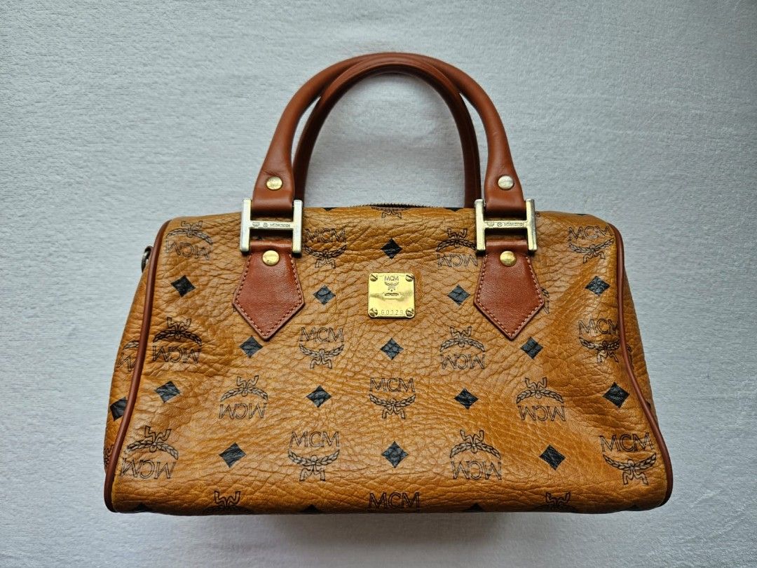 Mcm bag cognac store