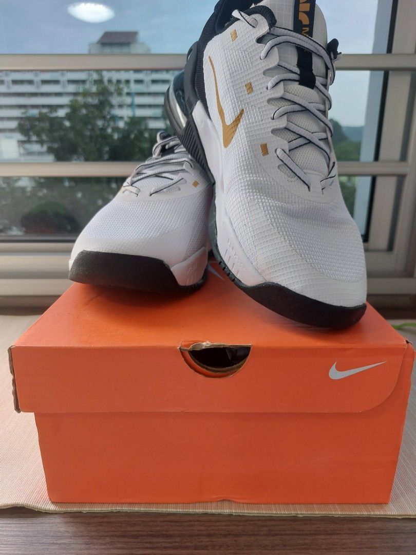 White and gold nike shoes mens hot sale
