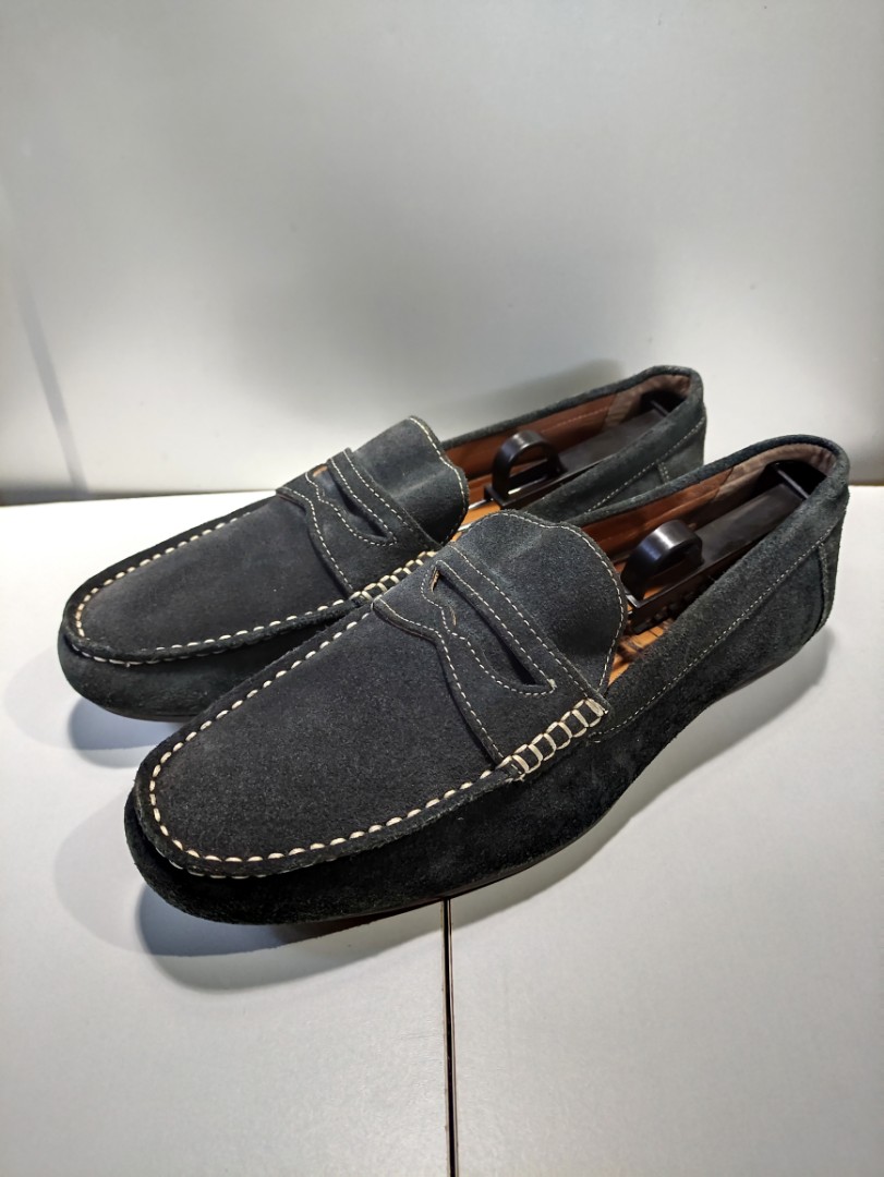 Men's Driving Shoes - Suede Leather Loafer by Shoopen, Men's Fashion ...