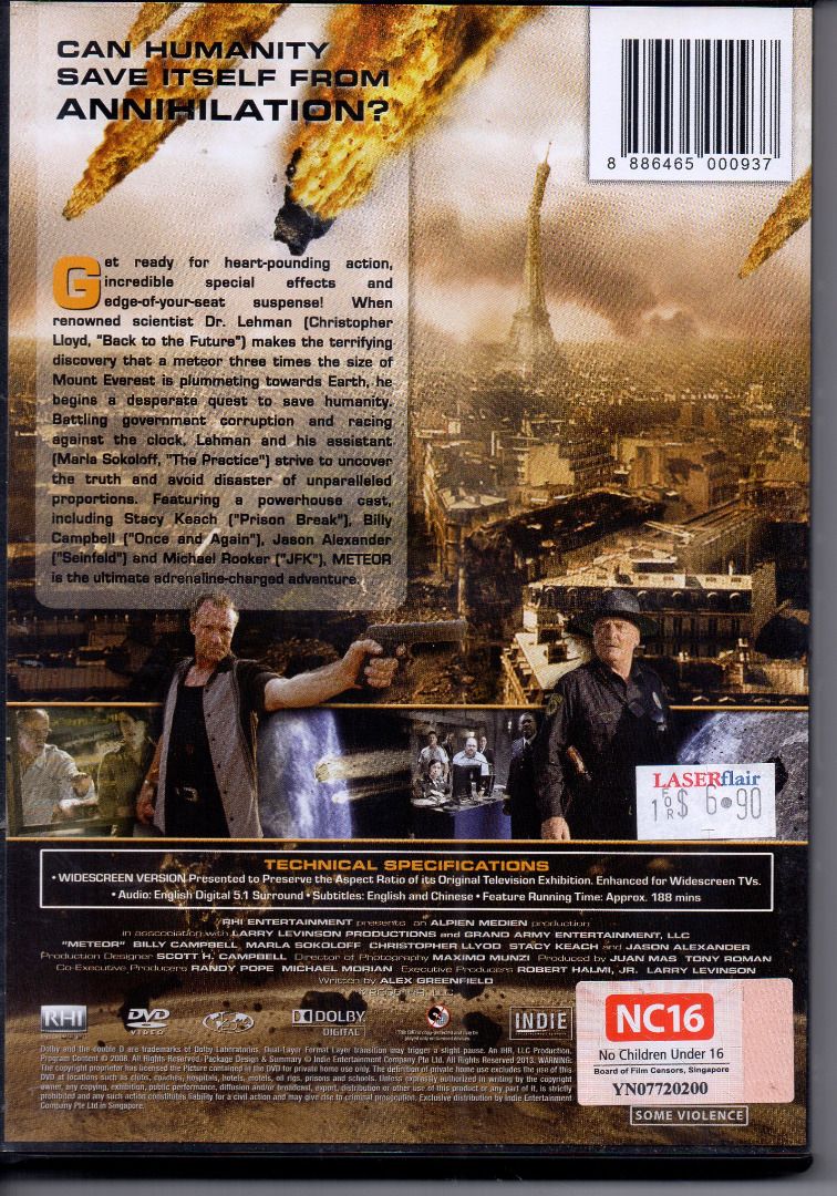 Meteor ***original dvd***, Hobbies & Toys, Music & Media, CDs & DVDs on ...