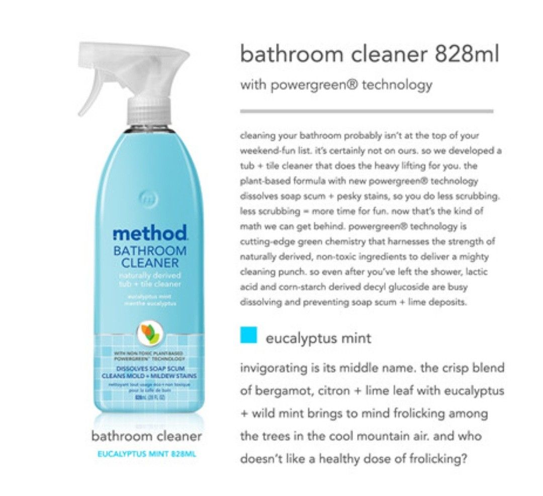 Method Bathroom Cleaner (bundle of 3), Furniture & Home Living
