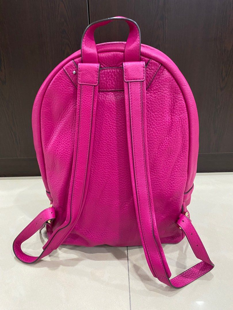 Hot pink michael kors backpack store