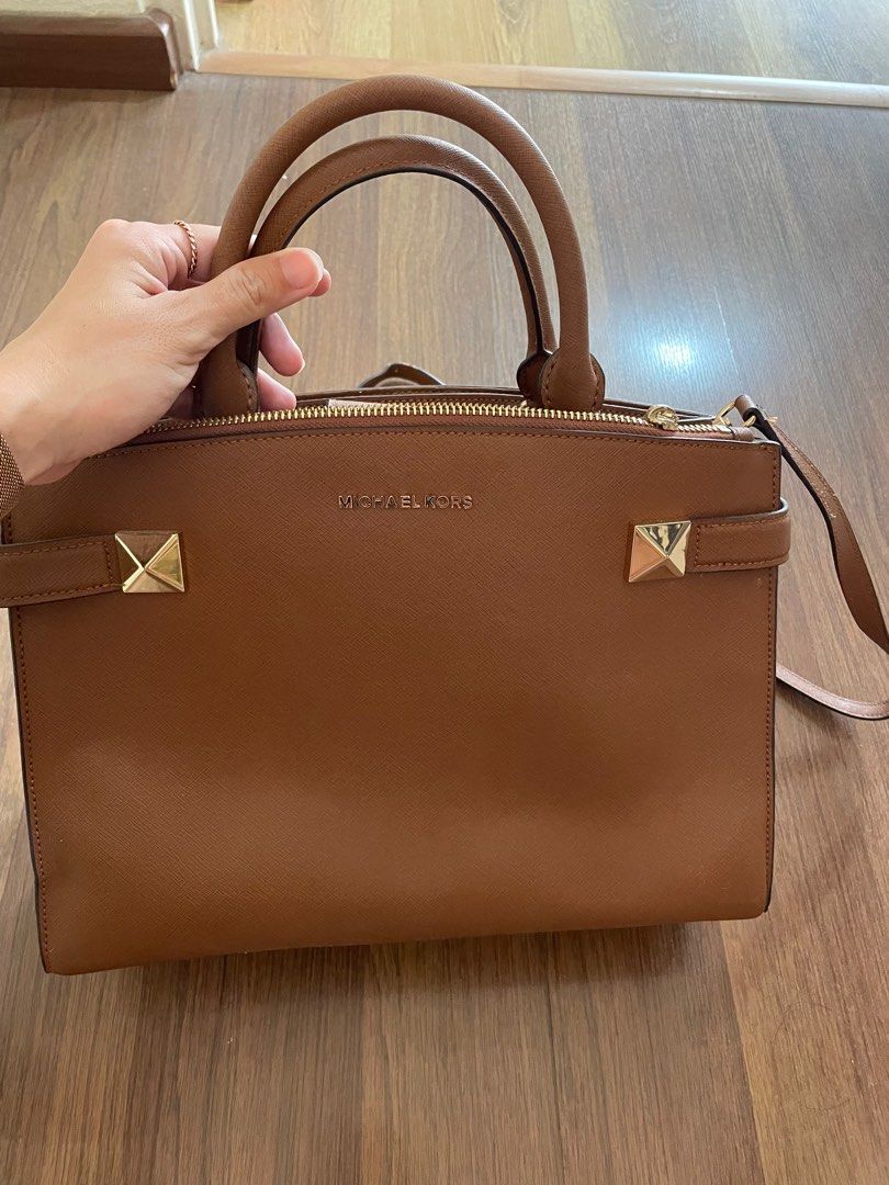 mk brown tote