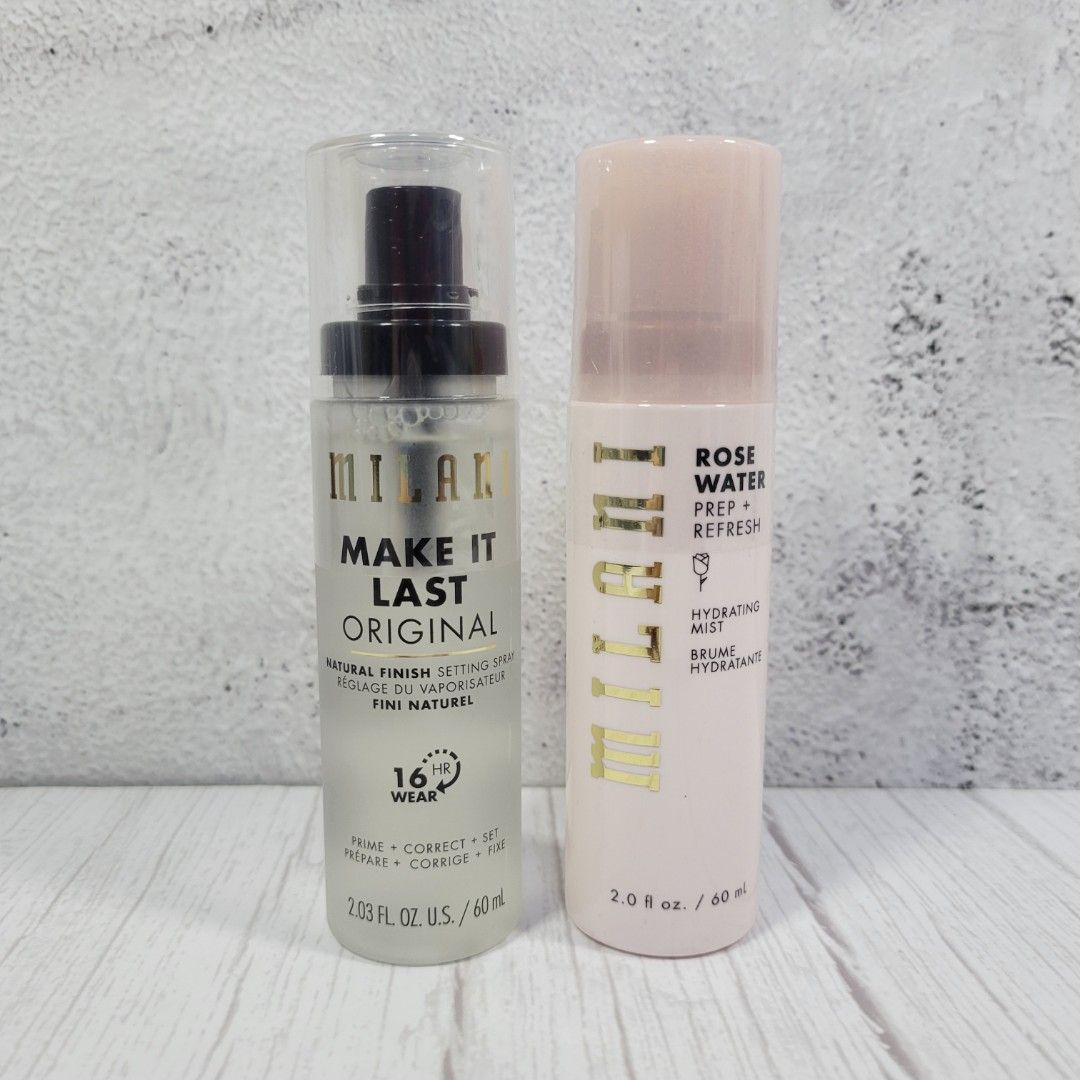 Milani Hydrating Mist Rose Water 60ml (Category: Makeup) located in Manila. Submitted by arianne0828 (Listing ID 1259218128, Image 2). Description: milani setting spray Rose Hydrating Mist (P399) Make it Last (P850) SOLD OUT mop: gcash bpi bdo.