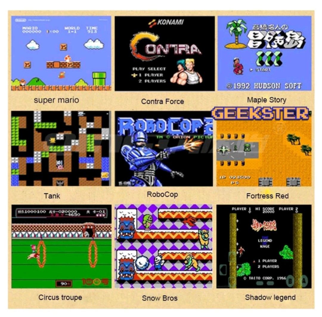 Nintendo mini console deals 620 games list
