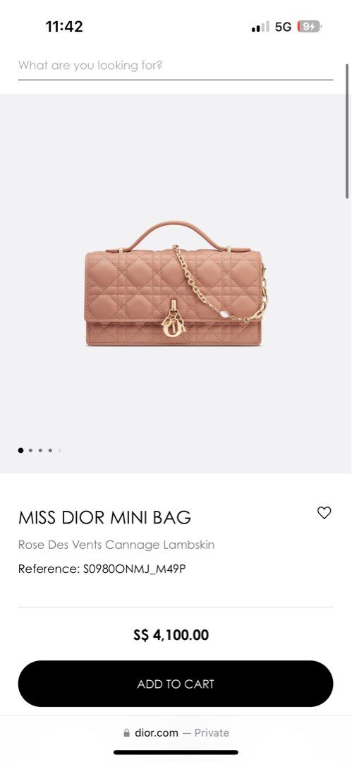 Large Lady Dior Bag Sand Pink Cannage Lambskin