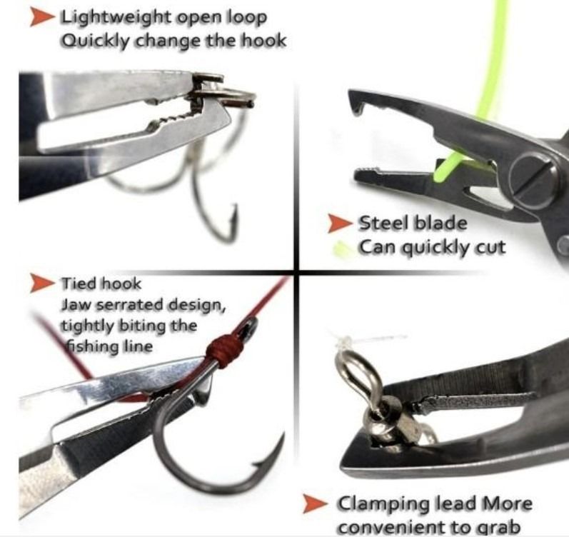 Multifunction Fishing Scissors Split Ring Opener Gunting Pancing, Sports  Equipment, Fishing on Carousell