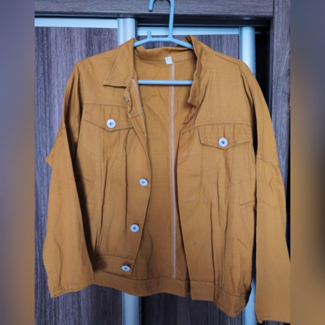 Mustard Yellow Jacket, Women's Fashion, Coats, Jackets and Outerwear on