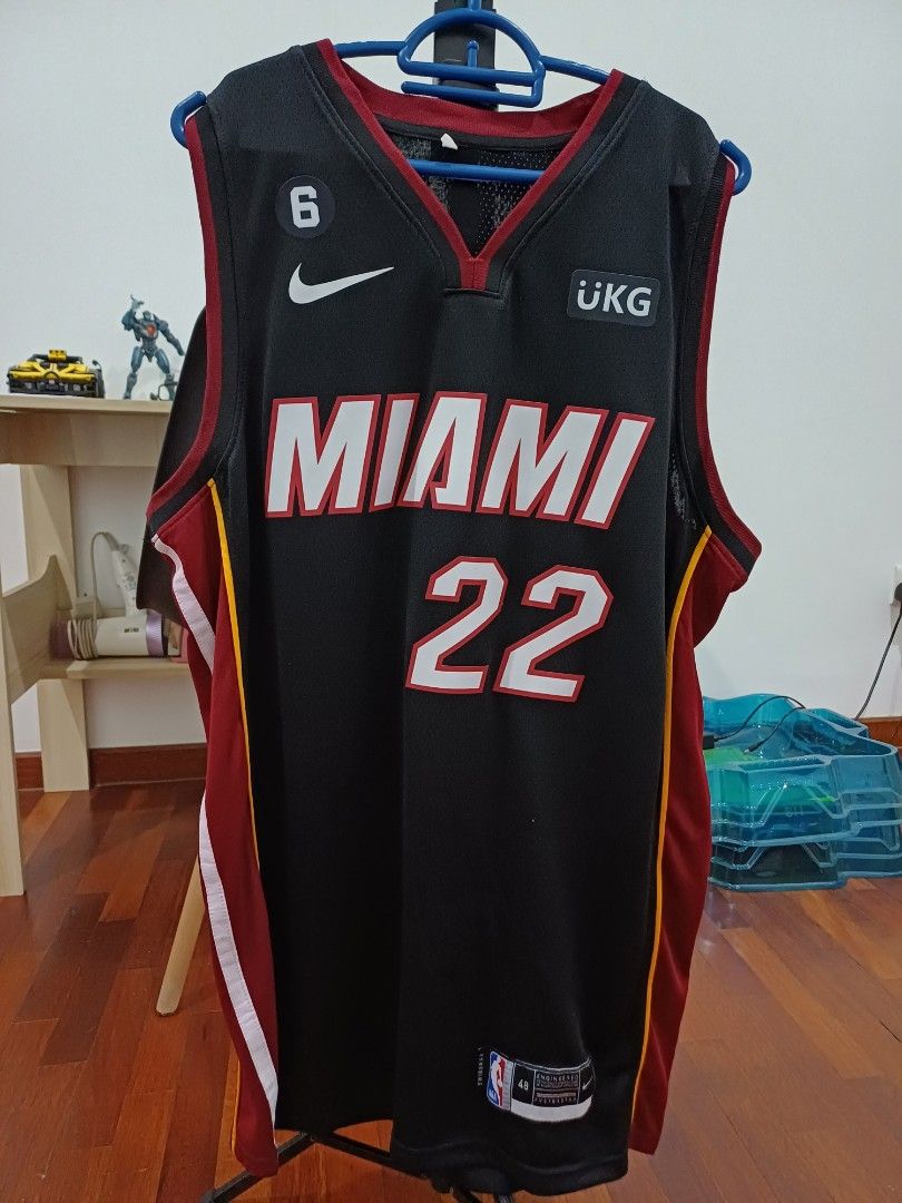 Nike Men's 2022-23 City Edition Miami Heat Jimmy Butler #22 White Dri-FIT  Swingman Jersey