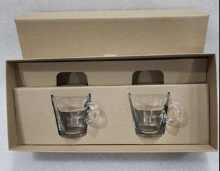 Espresso Shot Glass 70ml Barista Double Spouts with Pouring Handle (1 Pack), Size: One size, Clear