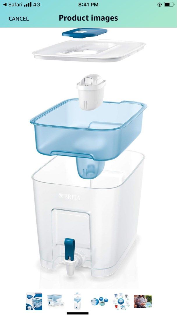 (NEW) BRITA flow water tank 8.2L, Food & Drinks, Fresh Produce on Carousell
