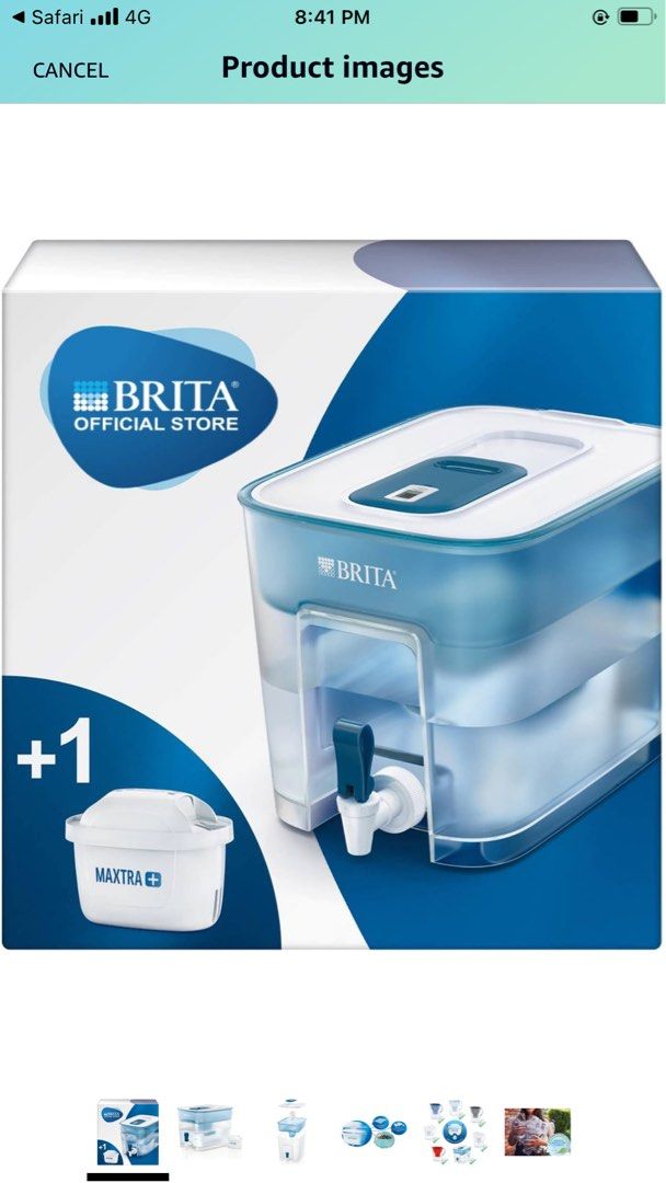 (NEW) BRITA flow water tank 8.2L, Food & Drinks, Fresh Produce on Carousell