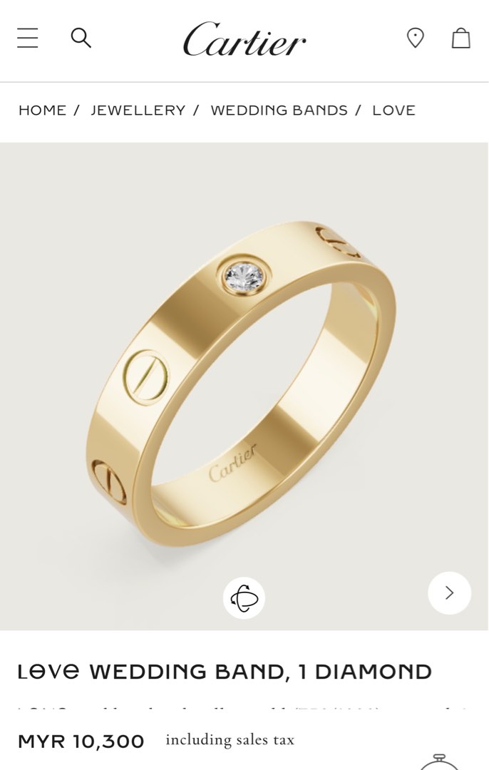 Cartier ring price qatar store