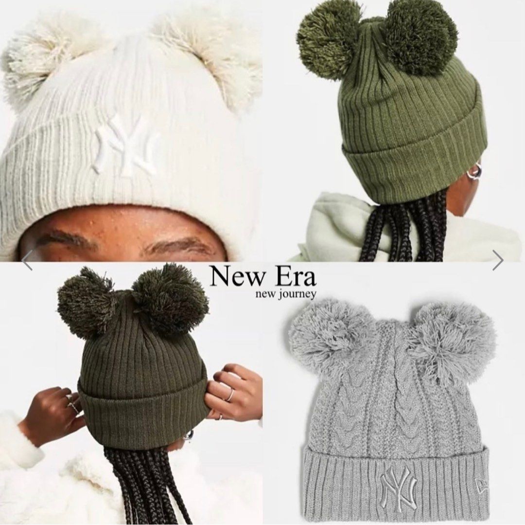 New era double pom beanie deals