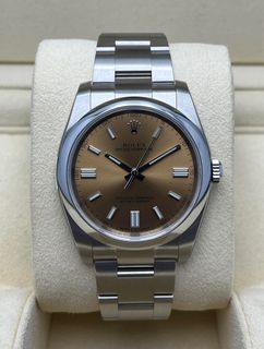 NOS Full sticker Rolex Oyster Perpetual 116000 “White grape” OP36 champagne