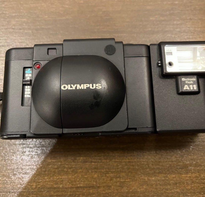 Olympus XA with A11 Flash, Photography, Cameras on Carousell