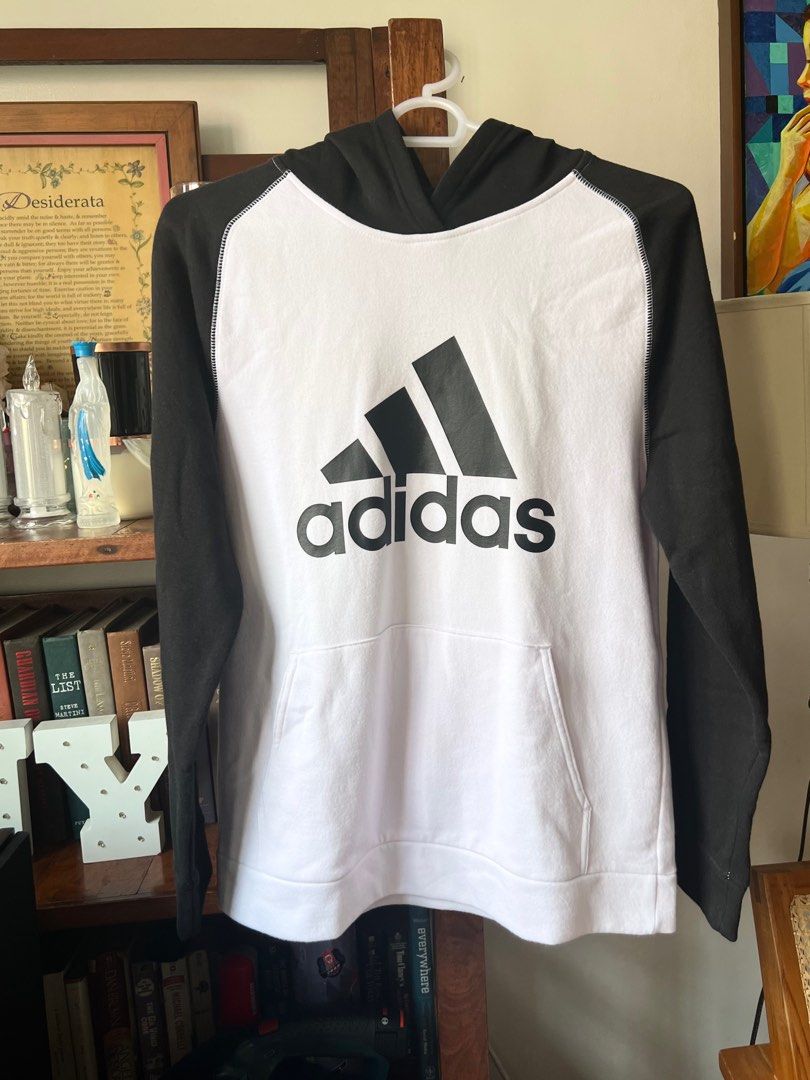 Original Adidas Raglan Hoodie Jacket Panda sweater Unisex XL