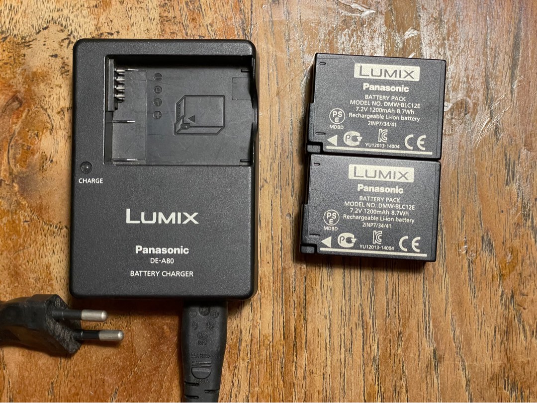 Original Panasonic Camera Charger and Battries, Photography