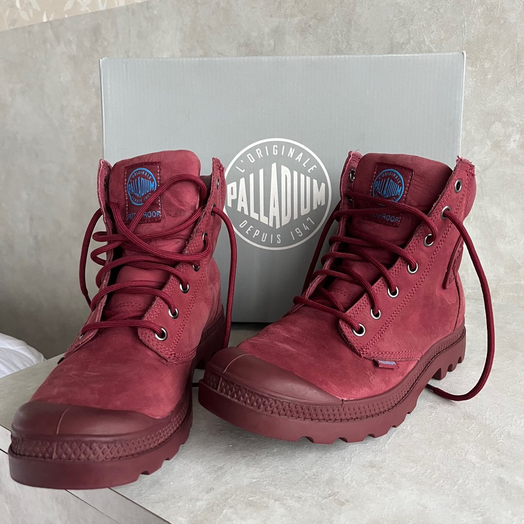 Palladium Boots Pampa Cuff WP Lux Pomegranate Women s Fashion
