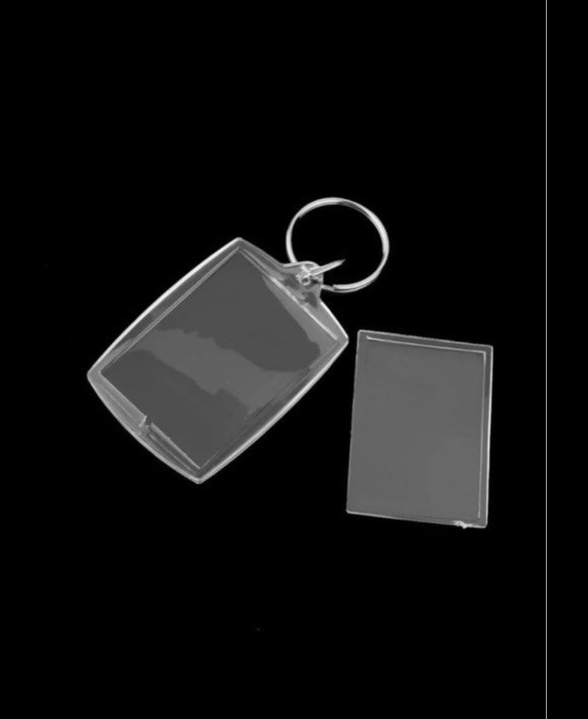 Photo Keychain Acrylic Rectangle Transparent Blank Acrylic Insert Photo