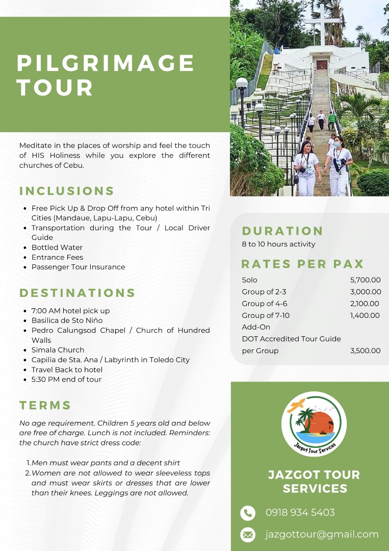 Pilgrimage Tour (Cebu Tour Activities), Tickets & Vouchers, Local ...