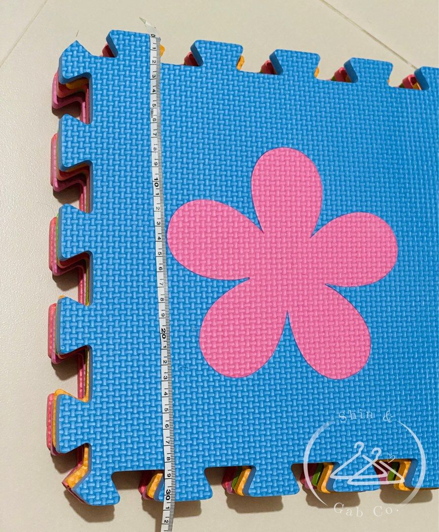 Play Mat Multi Color Puzzle 12 pcs (30cmx30cm) (Category: Infant Playtime) located in Santa Rosa. Submitted by shingabco (Listing ID 1259210861, Image 3). Description: [Actual photos posted for reference.] RFS: Decluttering | Shifted to big playpen Mesurement: 30cm x 30cm x 1cm Color: Multicolor Style: Puzzle Material: Rubber Pieces: 12 square-shaped mat Note: *Colors may vary due to lighting condition. *Please allow 1-2cm deviation due to manual