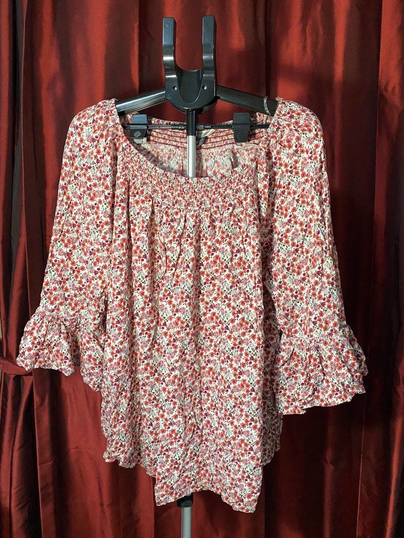 Plus size floral off shoulder dress (Category: Dresses) located in Muntinlupa City. Submitted by idaramos (Listing ID 1259156916, Image 2). Description: Terrasky plus size off shoulder floral dress 1XL L- 26” W-28” * measuements are taken when laid flat.