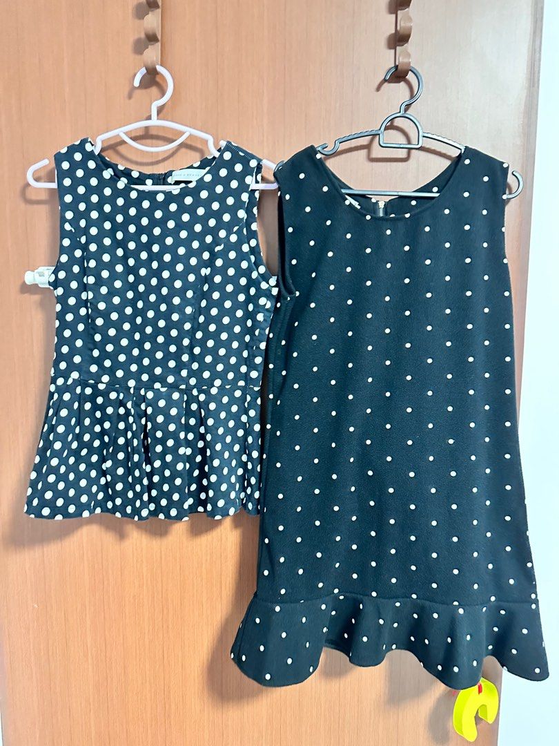 Polka Dot Dress top Women s Fashion Dresses Sets Sets or