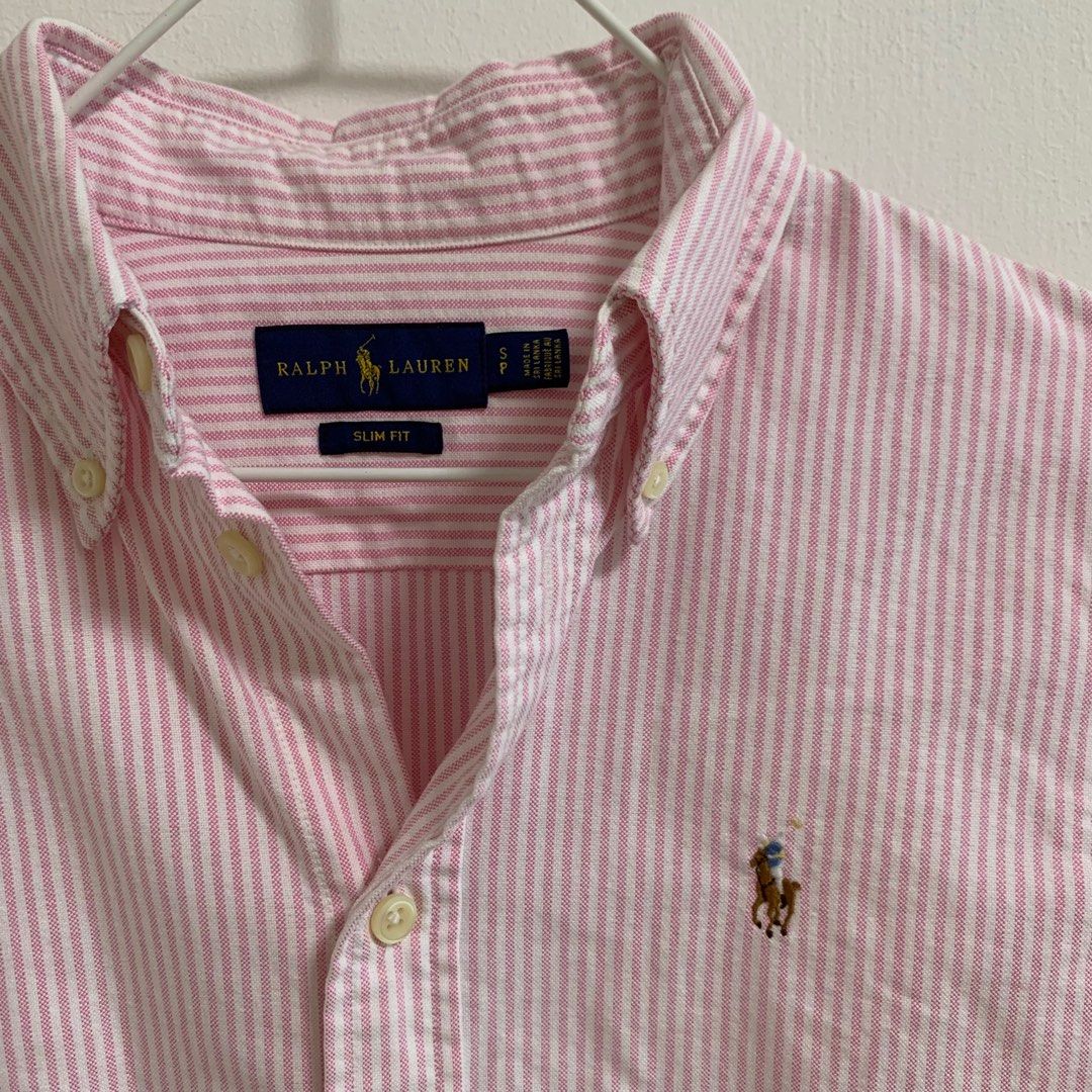 Polo ralph lauren oxford slim fit shirt - 003 - Shirt Pink 211870245 - Polo  Ralph Lauren Women's Polo T