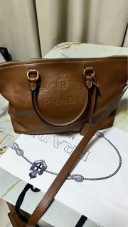 Prada wrinkled leather bag, Luxury, Bags & Wallets on Carousell