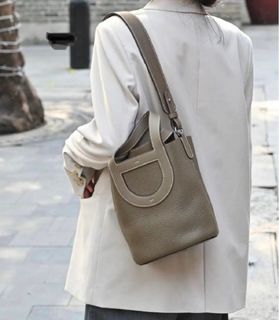 Pre order đIn the loop Basket Modification Strap Belt Hermes Picotin Gold Silver Buckle Suitable for Elephant Gray Cumulonimbus Gray Trench Coat Gray Beige64241448515201110