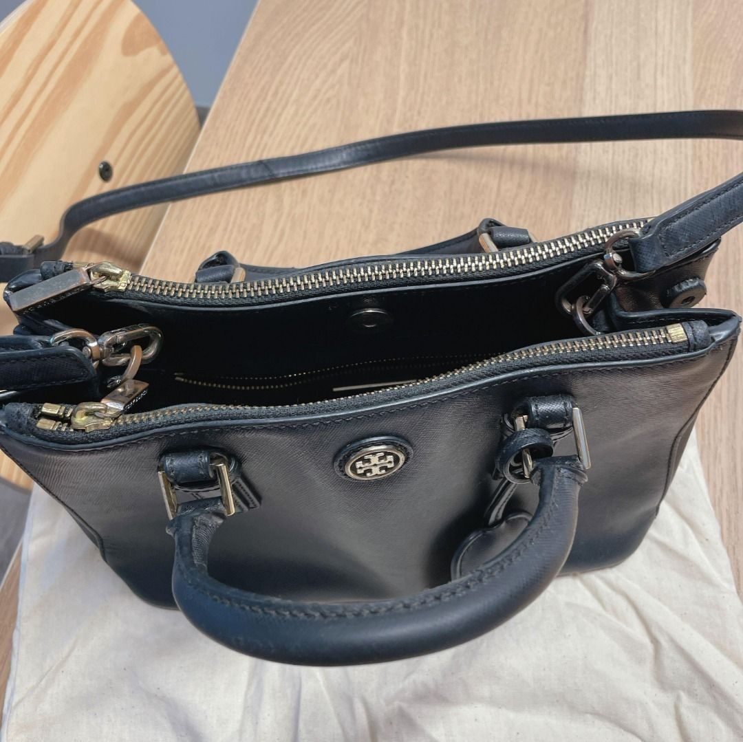 Tory burch robinson clearance small double zip tote