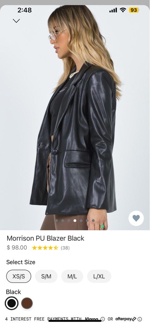 Pu blazer online