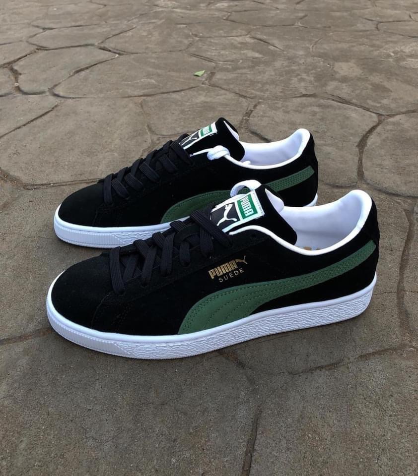 Puma Suede Classic Black Deep Forest Men s Fashion Footwear
