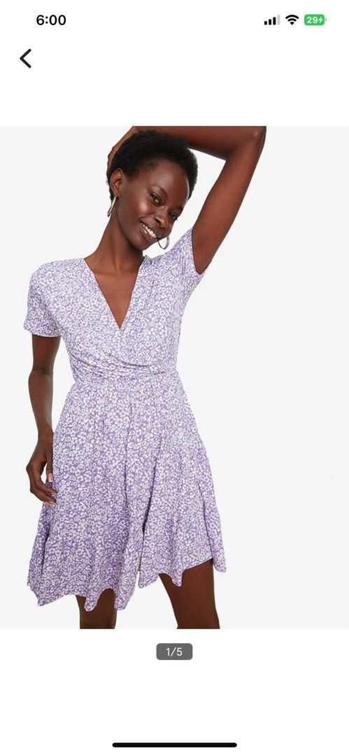 Purple best sale dress floral