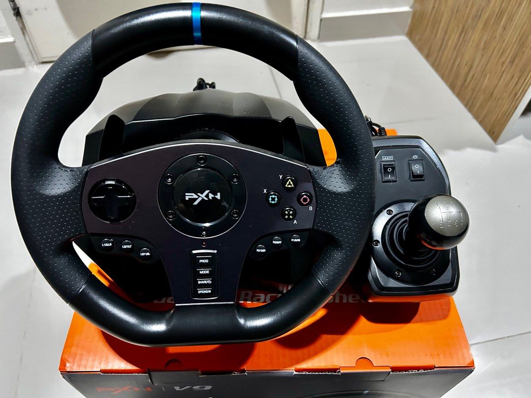 PXN V9 Gaming Racing Wheel, Video Gaming, Gaming Accessories, Controllers  on Carousell