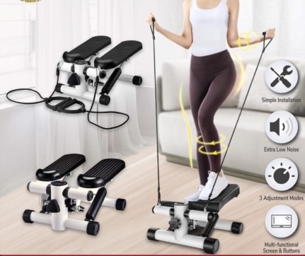 Mini Stepper with LCD Monitor-Quiet Fitness Stepper with